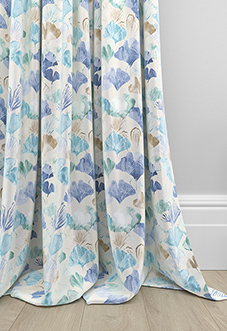 Palm Beach Faux Silk, Cool Water - Made to Measure Curtain